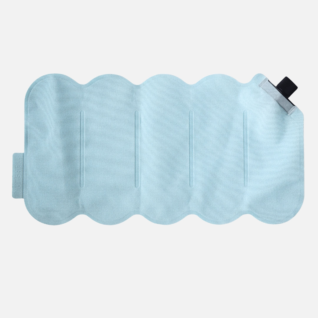 Blue eye mask on a white background