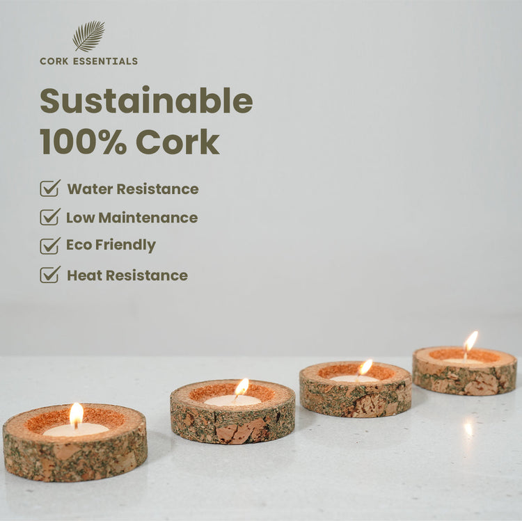 T Light Holder Round Set of 4