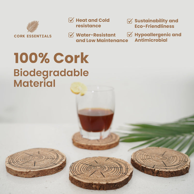 Cork Belly Coaster Set of 4