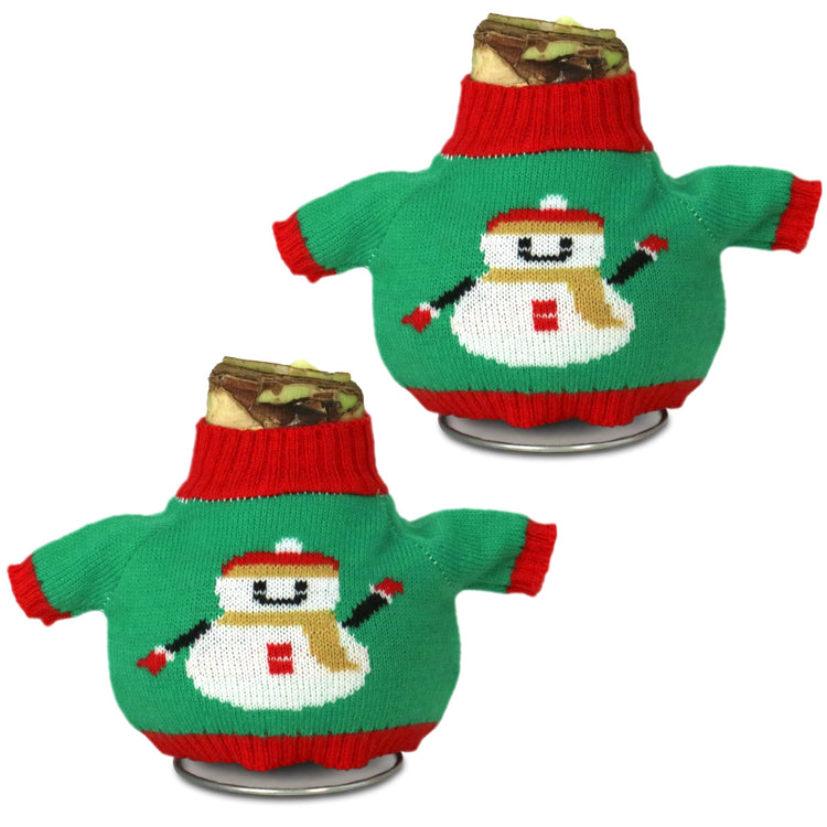 2-Piece Waxed Amaryllis w/Snowman Sweater