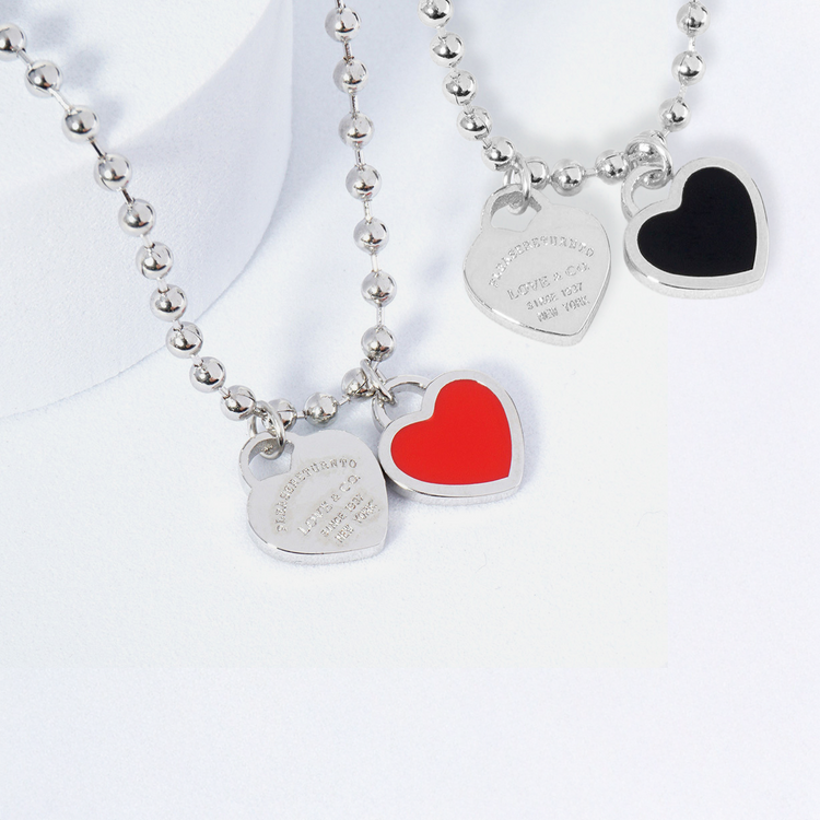 DOUBLE HEARTS ON BALL CHAIN-BOGO