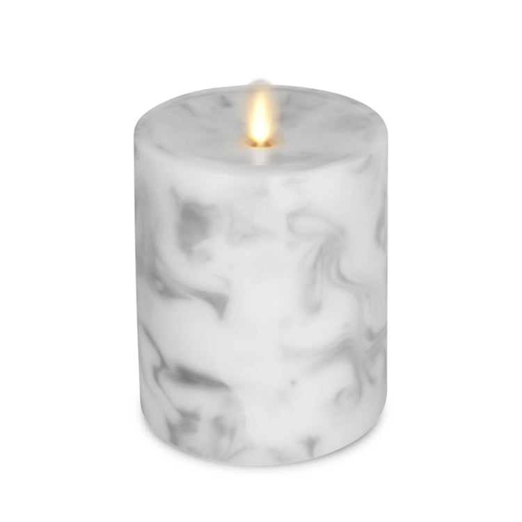 SPECIAL OFFER Marble Recessed Moving Flame Pillar 3.25" x 4.5"