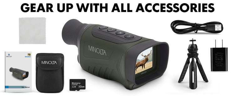 Minolta 6x25 4K UHD Digital Monocular w/IR Night Vision
