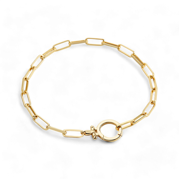 Mint Paperclip Bracelet