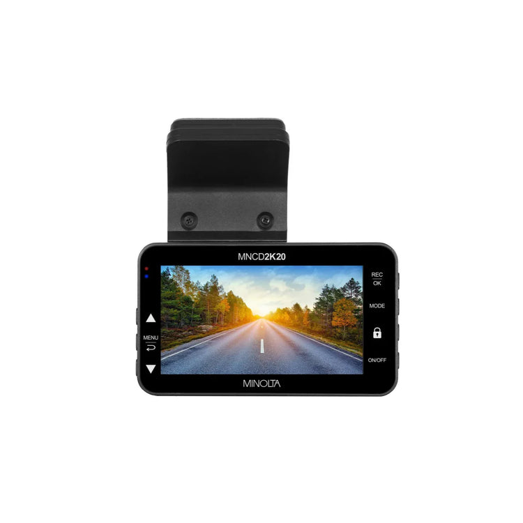 Minolta MNCD2K20 2.5K Quad HD Dash Camera with 3.0" LCD Screen & ADAS