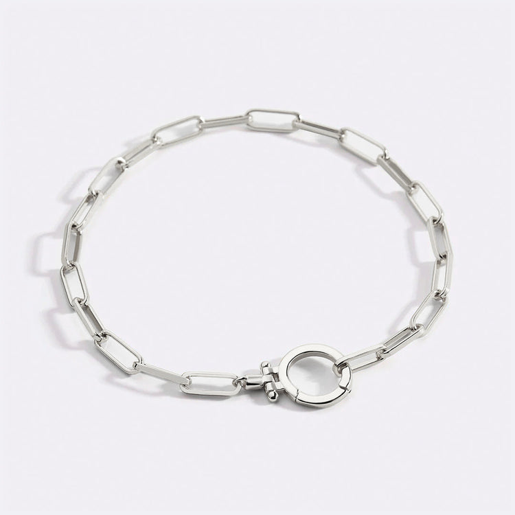 Mint Paperclip Bracelet