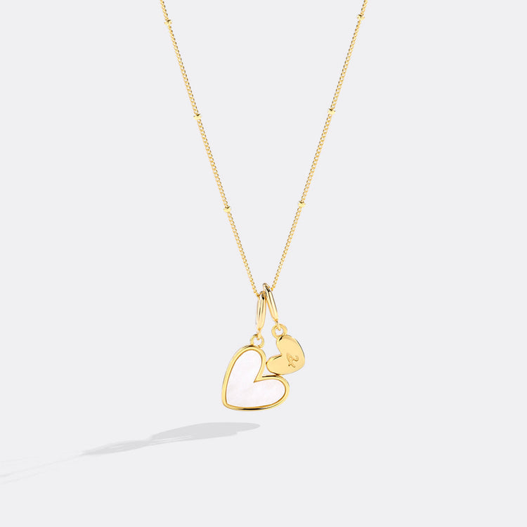 MoP Heart Initial Necklace