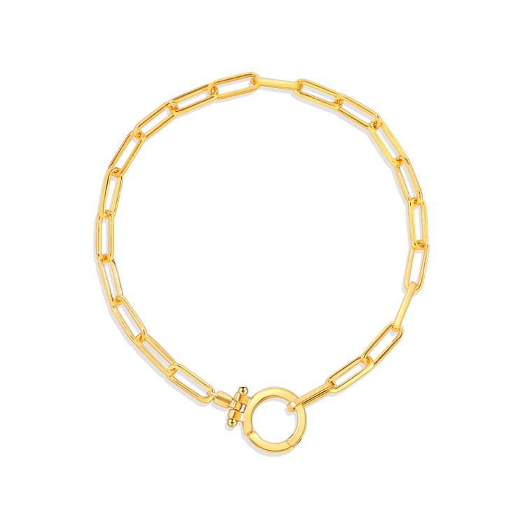 Mint Paperclip Bracelet