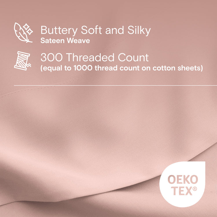 Organic Bamboo Sheet Set - Blush