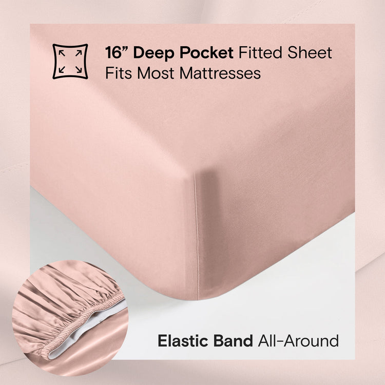 Organic Bamboo Sheet Set - Blush