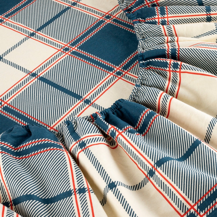 Kathy Ireland 100% Turkish Cotton Flannel Sheet Set - Signature Plaid
