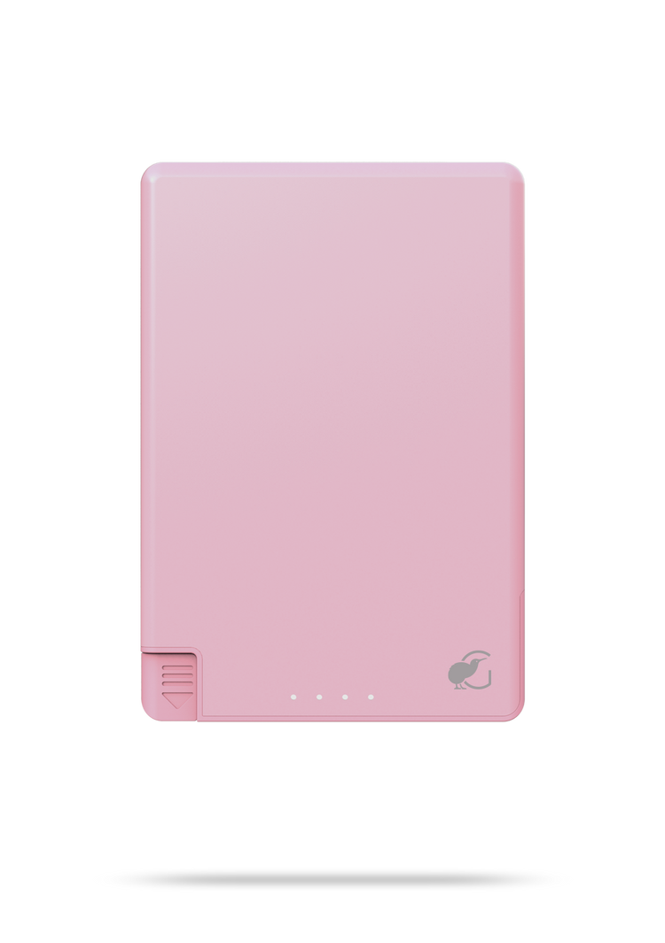 SlimCharge™ 5000mAh Magnetic Power Bank with Built-In Cables (USB-C)