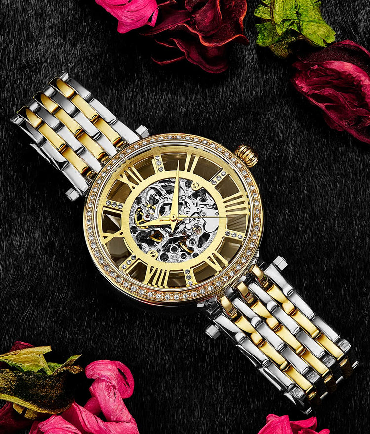 Gold Dial / Silver Case / Silver Band