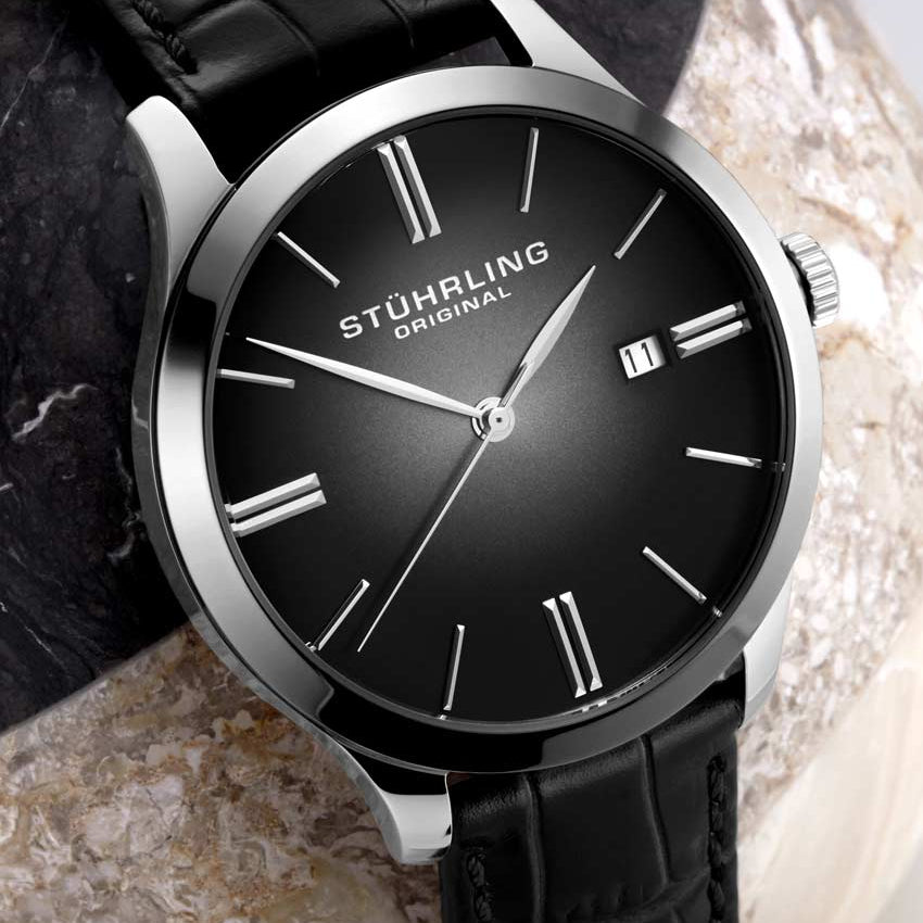 Black Dial / Silver Case / Black Band