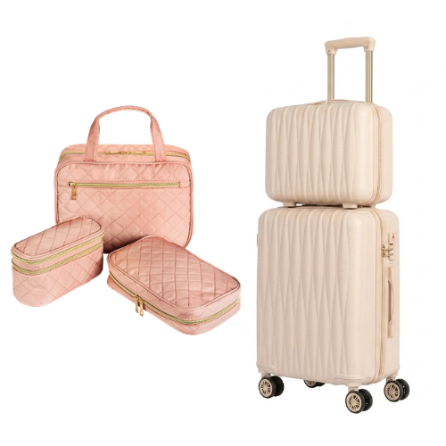 Travel Trio + 2-Piece Carry-On Luggage Set