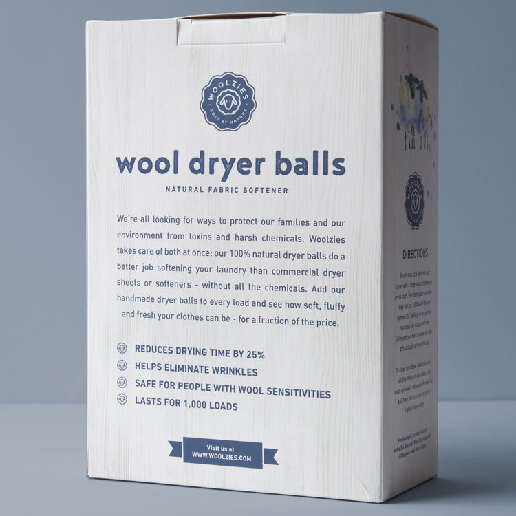 Woolzies 6 Dryer Ball Set + Laundry Collection