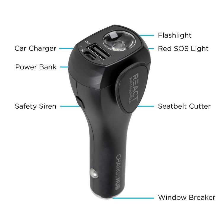 React - 7-In-1 Vehicle Emergency Multi-Tool - Single