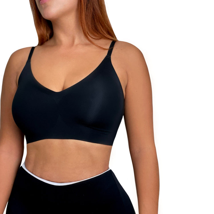 SEAMLESS BRALETTE - Black