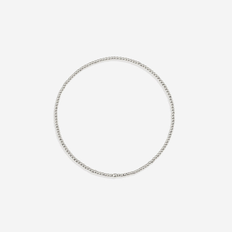 Everyday Pearl Bracelet Stacking Set - Silver