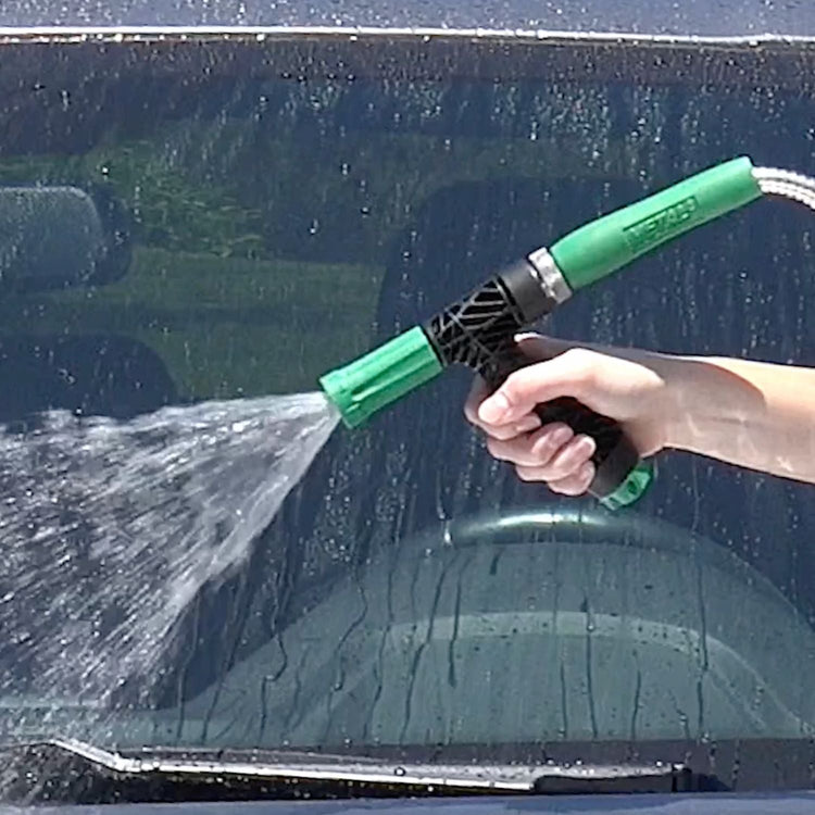 Metal Garden Hose® Lite with 2-in-1 Nozzle - Black - 100 ft