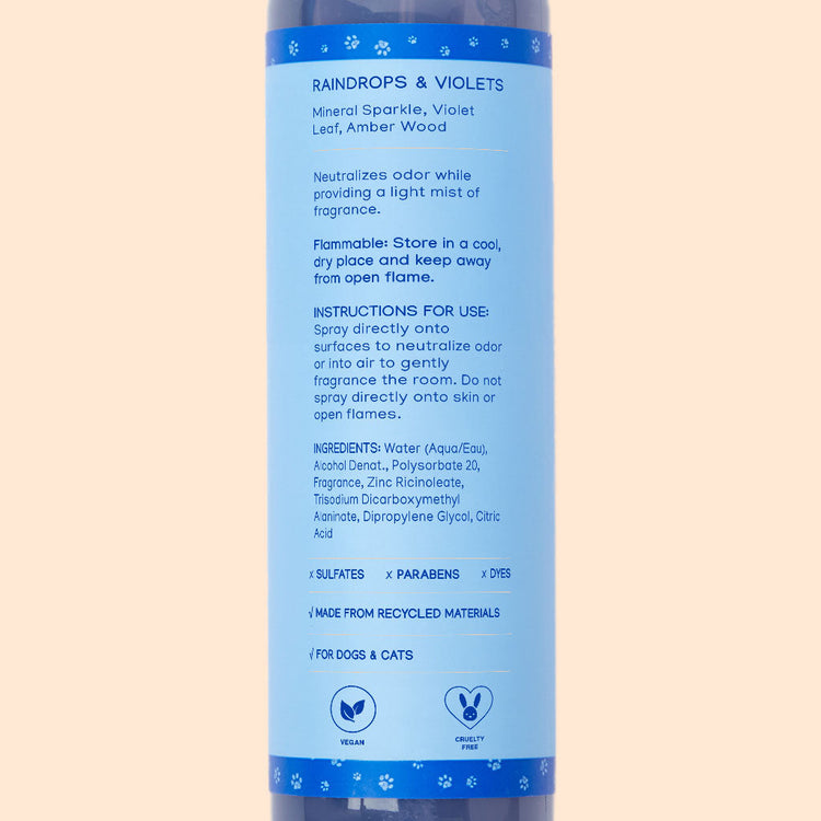 Odor Eliminator - Raindrops & Violets - 8oz