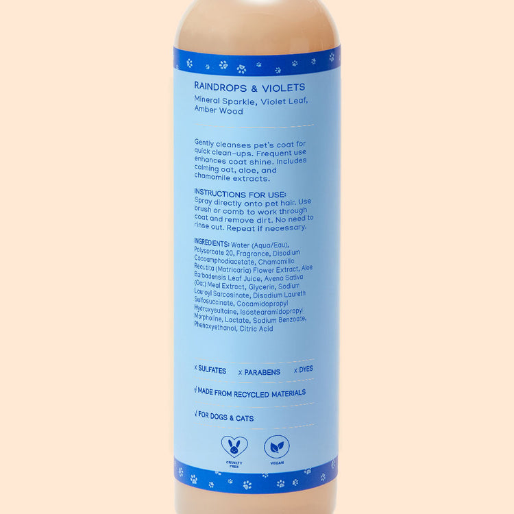 Waterless Bath - Raindrops & Violets - 8oz