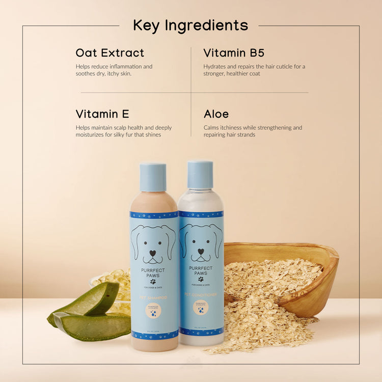 Shampoo and Conditioner Set - Raindrops and Violets - 8oz