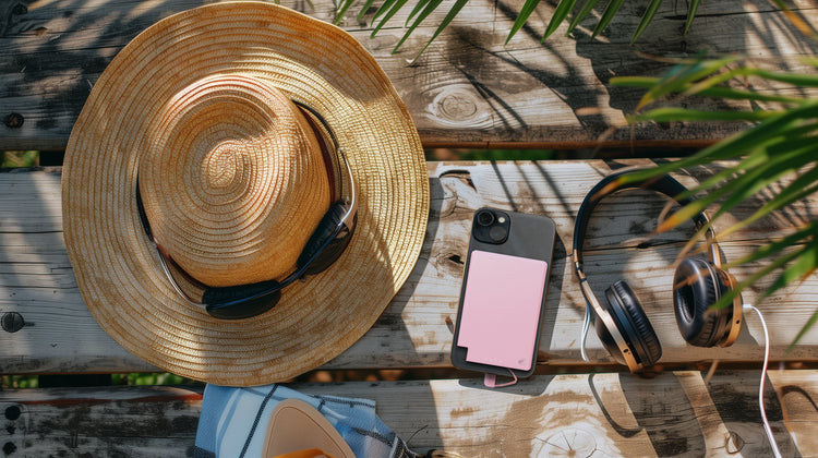 SlimCharge™ 5000mAh Magnetic Power Bank with Built-In Cables (Lighting)