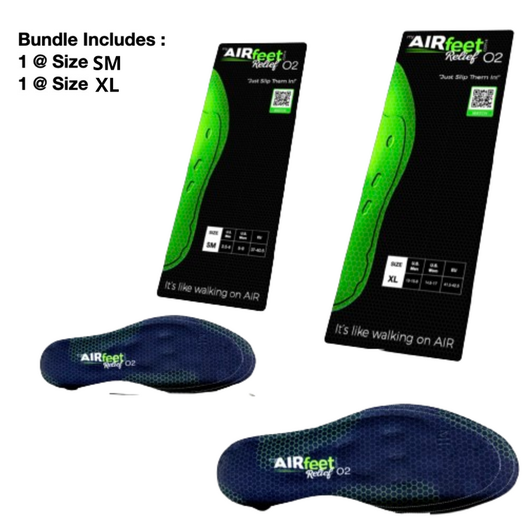 AIRfeet RELIEF O2, 2 Pair Bundle