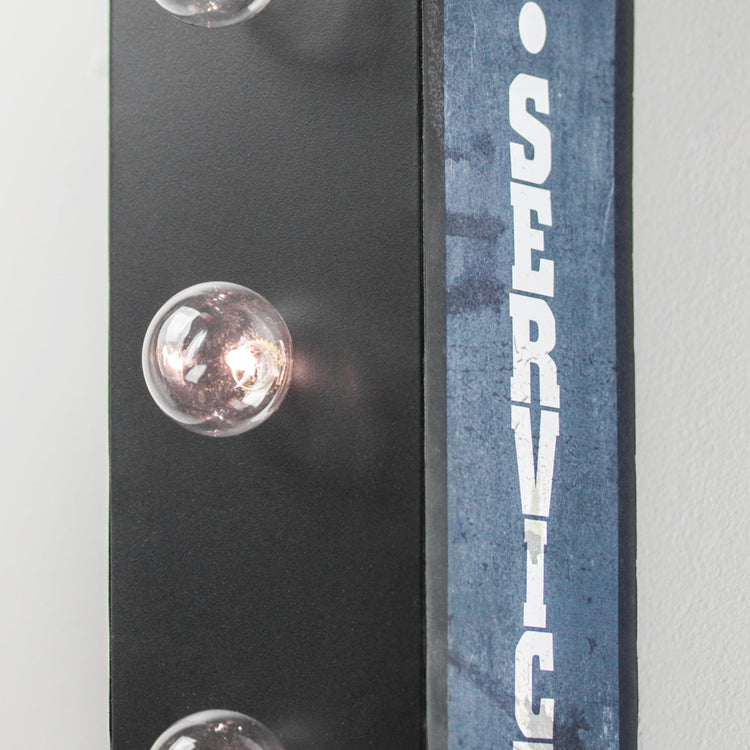 SPECIAL OFFER Officially Licensed Vintage Jeep Parts & Service LED Marquee Wall Sign