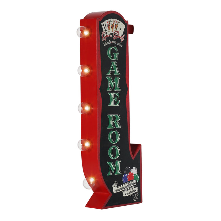 Vintage Game Room LED Marquee Off the Wall Sign