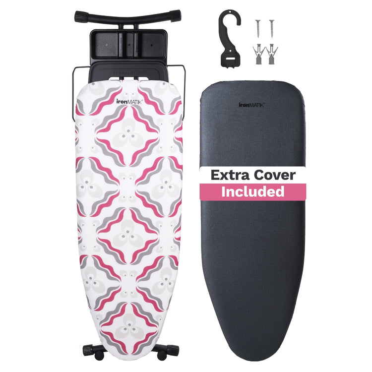 The BLACK Collection - Space Maker Premium Ironing Board in Chintamani Purple