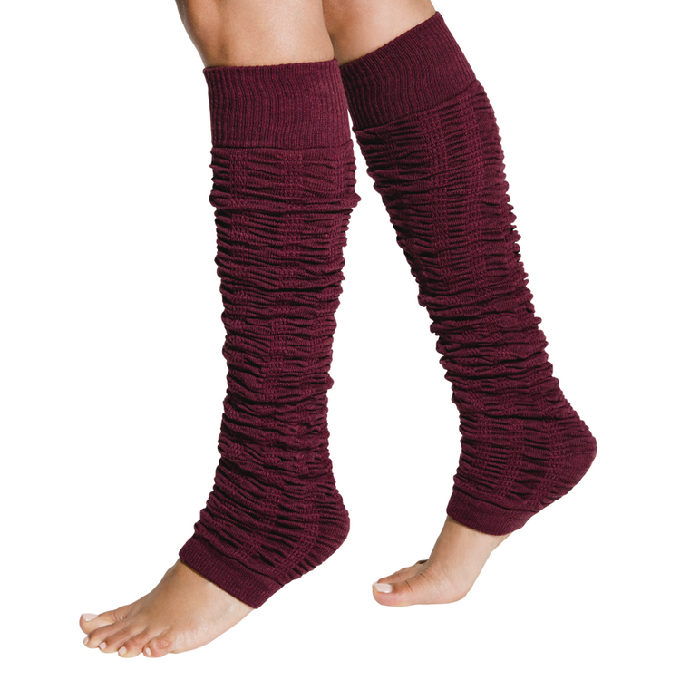 SPECIAL OFFER 2-Pack - Leg Warmer - Ruched Garnet - Thar Dunes