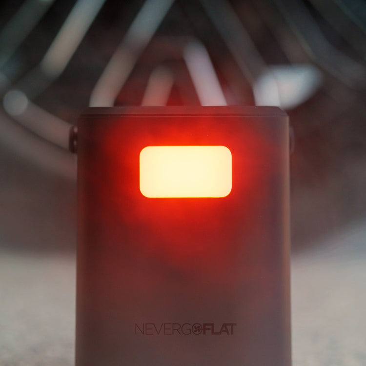 NeverGoFlat - Portable Air Compressor, Power Bank & Flashlight