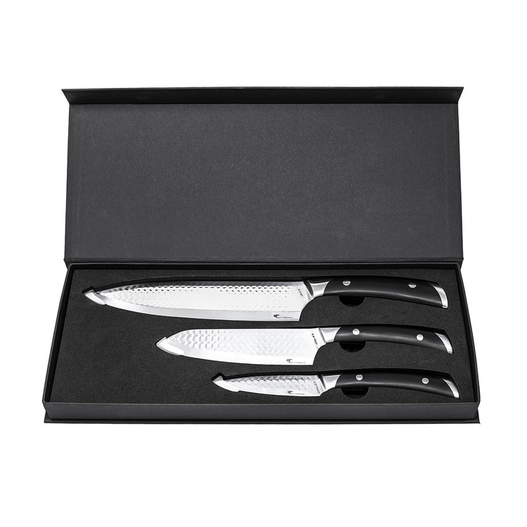 3-Piece Chef, Prep, and Paring Knife Set