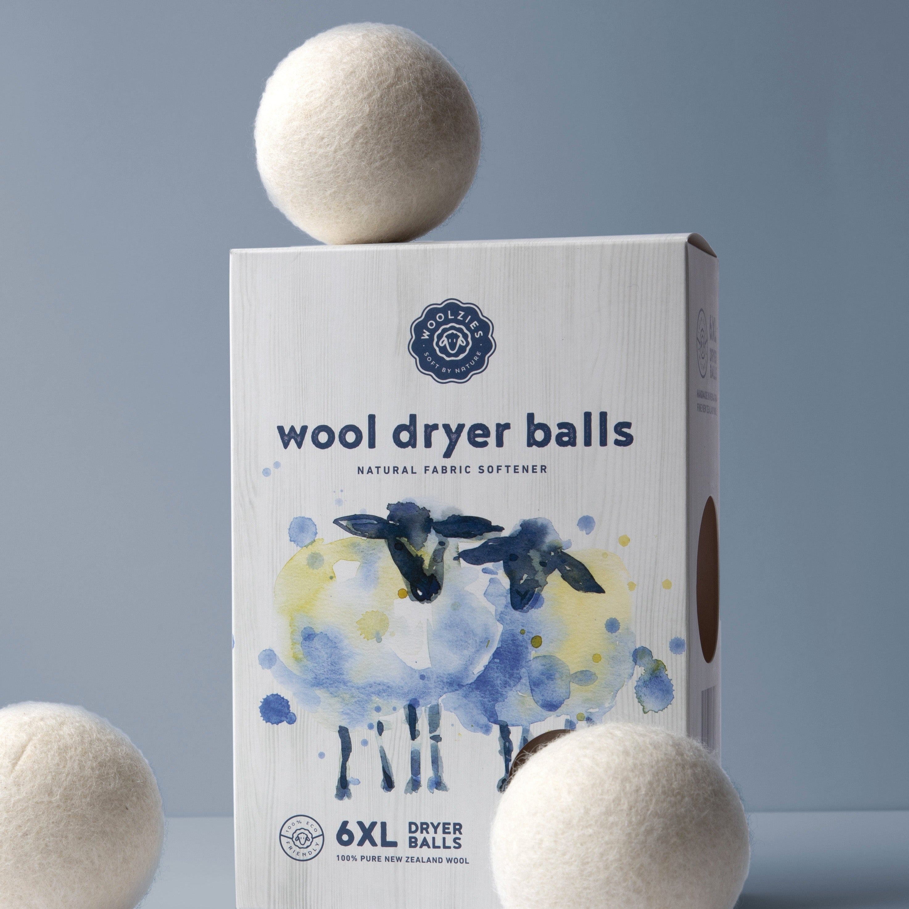 3 Wool Dryer Balls PLUS Anti-Static Essential Oil Spray