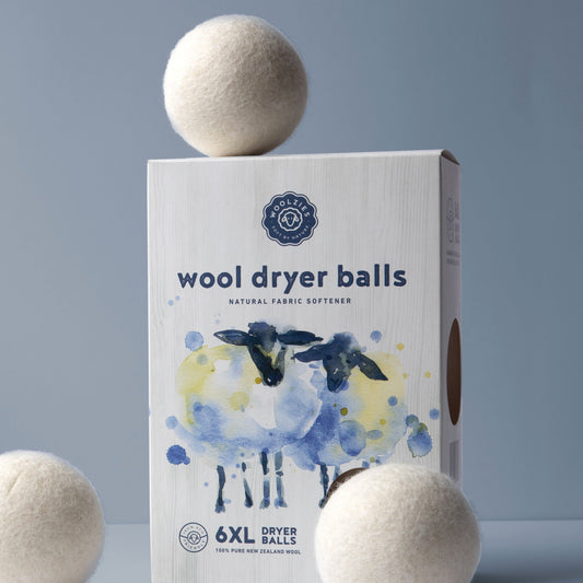 SPECIAL OFFER Wool Dryer Balls Set of 6 + 3 Essential Oils