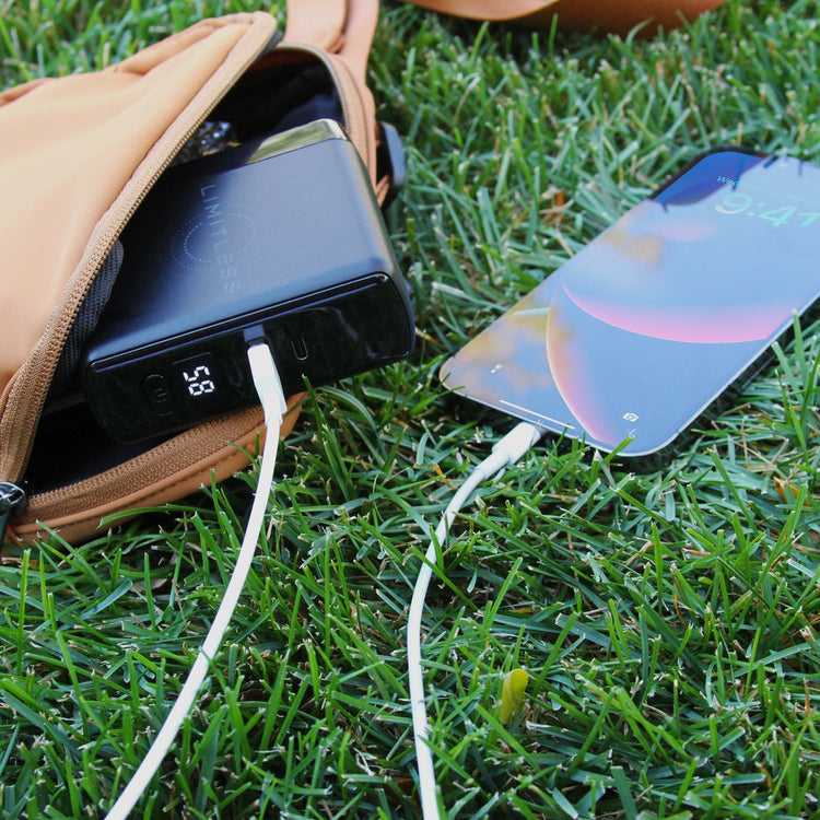 SPECIAL OFFER 3-In-1 Wall Charger and 10,000mAh Portable Power Bank with Digital Display - Blush Rose