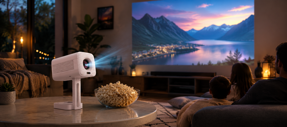 Miroir portable HD Roku projector banner
