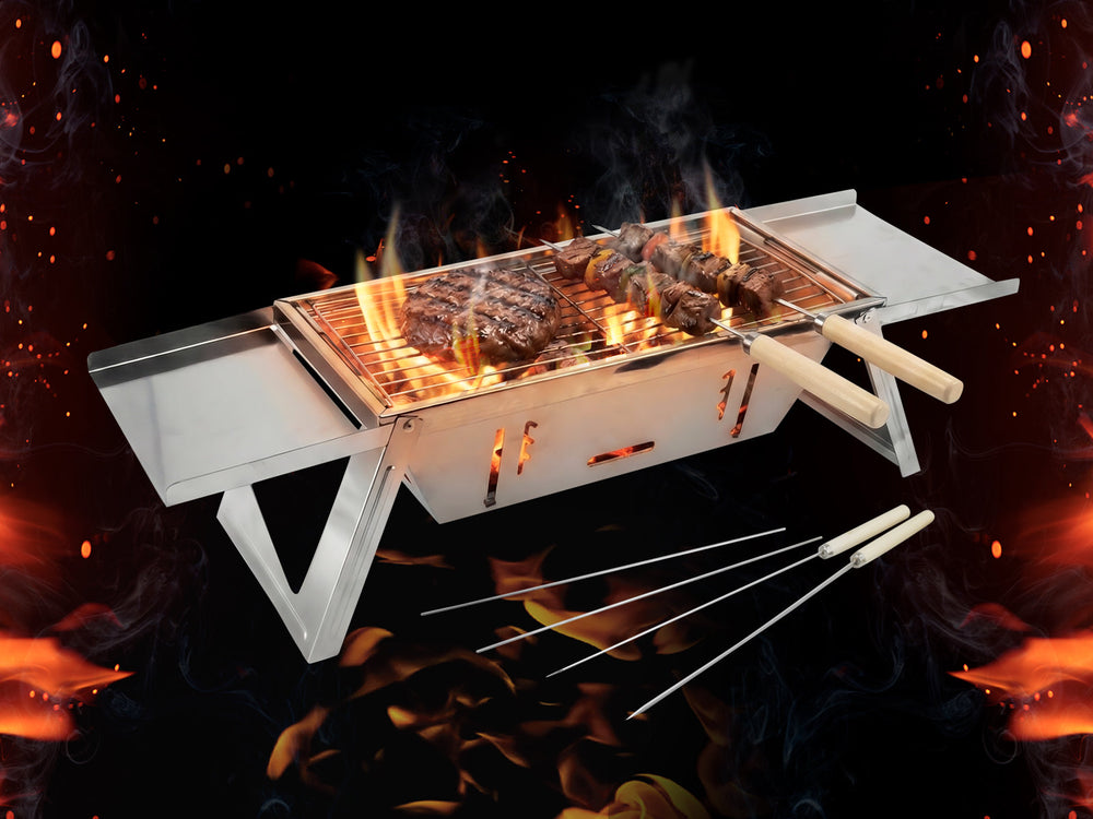 Eternal Living portable grill and camp chair deal banner on CBS Deals