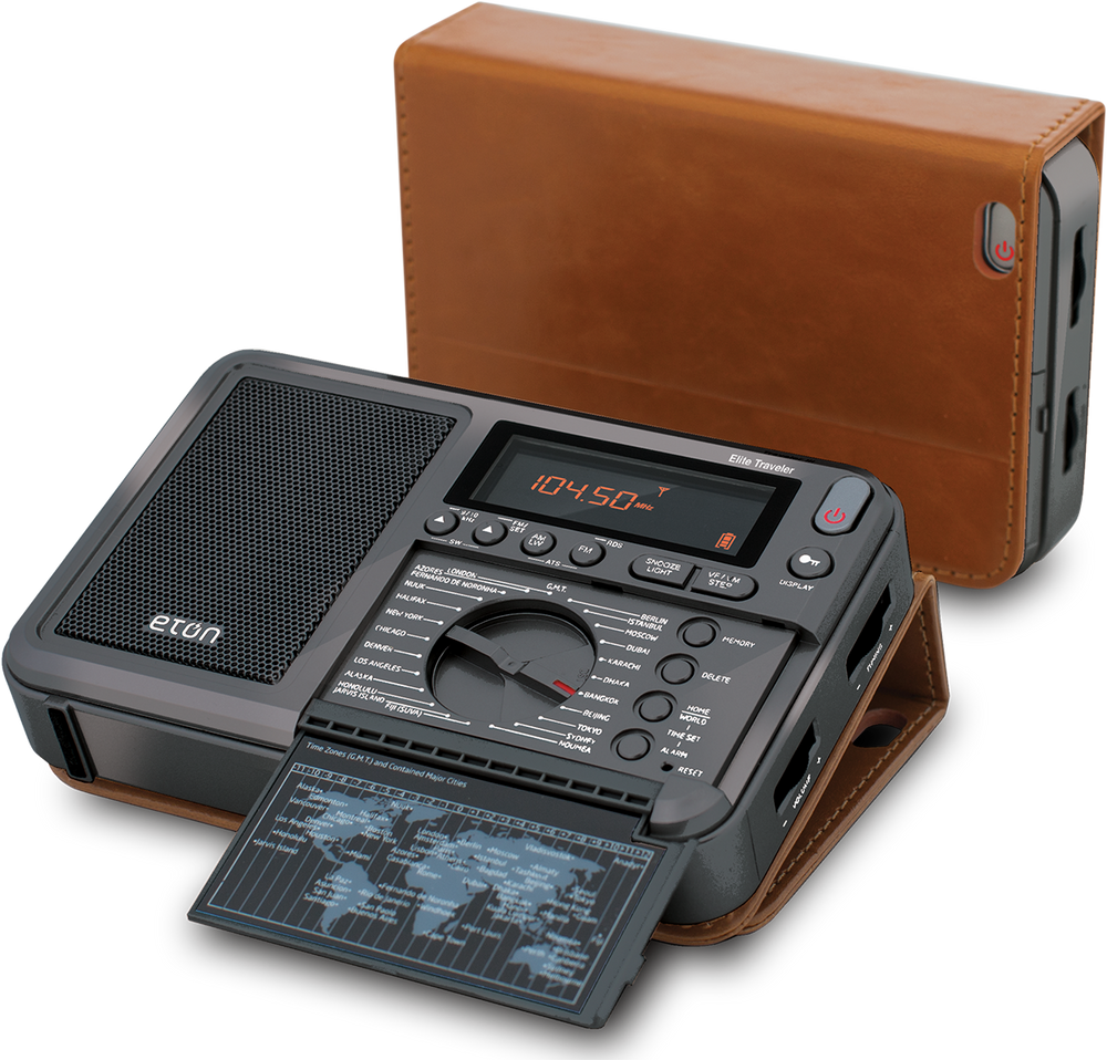 Eton Elite Traveller portable radio alarm clock deal banner