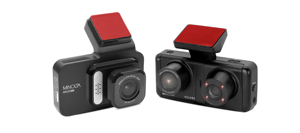 Minolta Full HD dash cam banner on CBS Deals