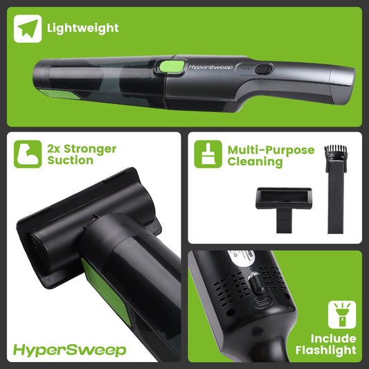 Hypersweep car vacuum cleaner - 2 pack