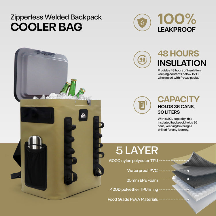 The Coastal Collection Zipperless Backpack Cooler