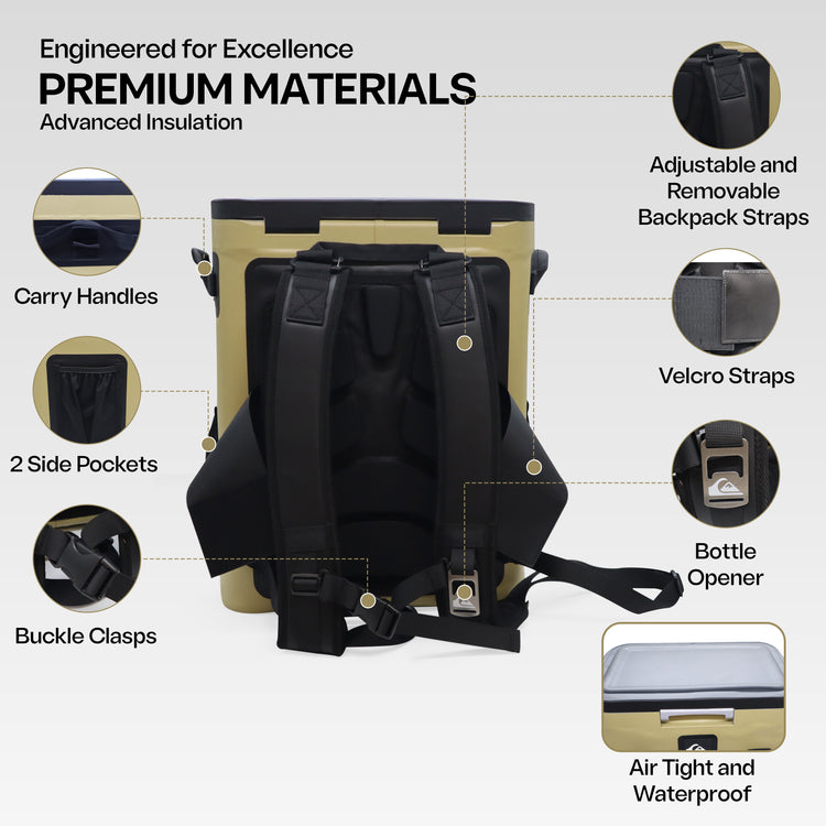 The Coastal Collection Zipperless Backpack Cooler