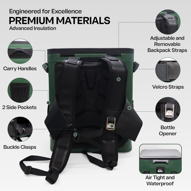 The Coastal Collection Zipperless Backpack Cooler