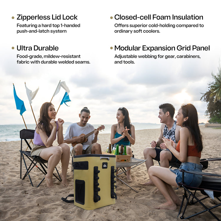 The Coastal Collection Zipperless Backpack Cooler