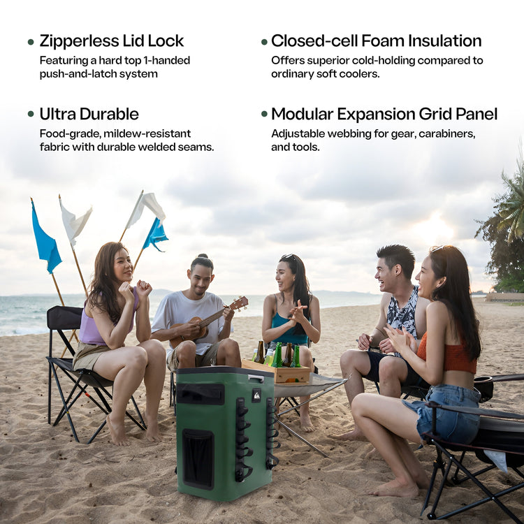 The Coastal Collection Zipperless Backpack Cooler