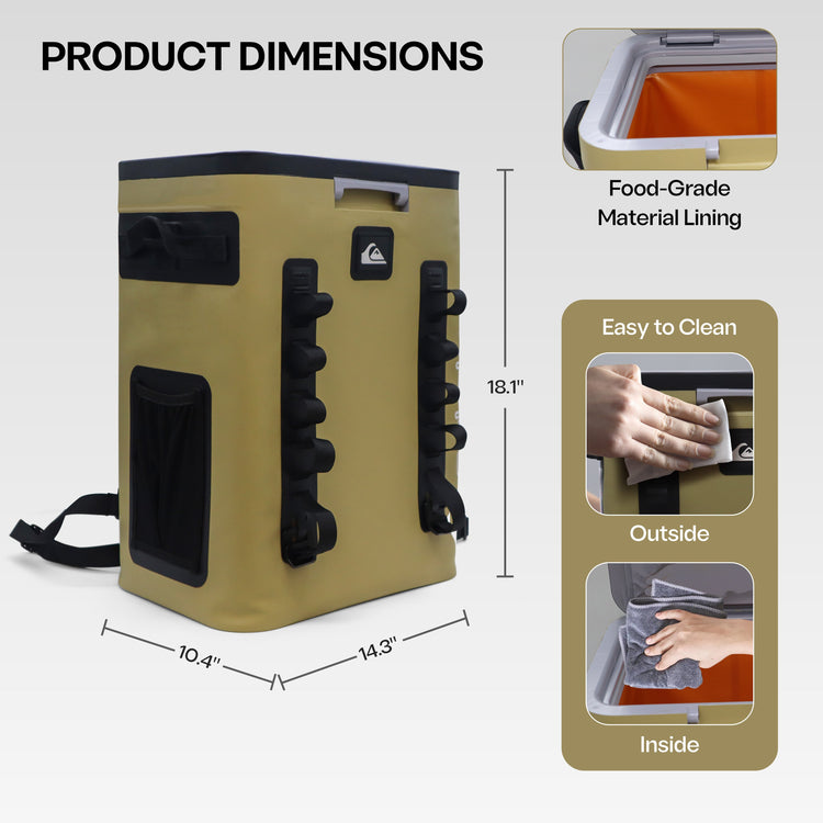 The Coastal Collection Zipperless Backpack Cooler