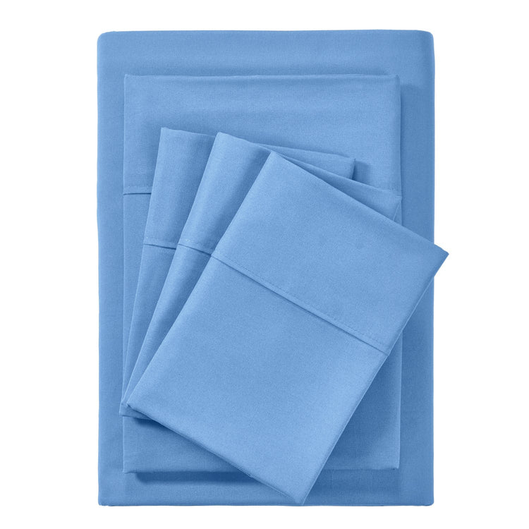 Bamboo 2000 Count Sheet Set with SnugGrip - Ocean Blue